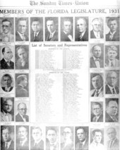 Members of the 1931 Florida Senate - Tallahassee, Florida.