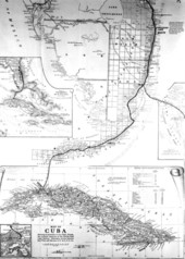 Map showing the Florida East Coast Railway lines