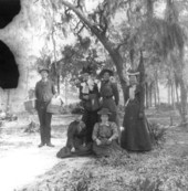 Group having a picnic - Lake Huntington, Florida