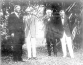 President Herbert Hoover visiting Thomas Edison - Fort Myers, Florida.