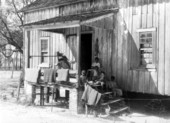 African American family at home - Live Oak, Florida