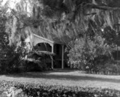 View showing the kitchen at the Kingsley Plantation State Park on Fort George Island in Jacksonville, Florida.