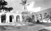 View of the courtyard at the Bank of Coral Gables - Coral Gables, Florida