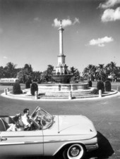 De Soto Fountain in De Soto Plaza - Coral Gables, Florida