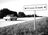 Cross Creek road sign on U.S. Highway 301 - Cross Creek, Florida