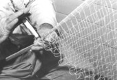 Man making a cast net