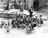 Paul Whiteman and band at venetian pool opening ceremony - Coral Gables, Florida