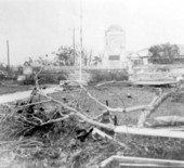 Hurricane Donna damage around 1935 hurricane monument - Upper Matecumbe Key, Florida