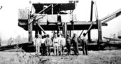 Bagdad Land and Lumber Company log loader and crew - Santa Rosa County, Florida