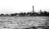 View of the north side of the inlet and lighthouse - Jupiter Inlet, Florida