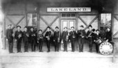 Brass band awaiting President's arrival - Lakeland, Florida