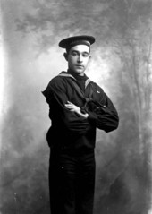 Portrait of an unidentified sailor of the Naval Air Station - Pensacola, Florida.