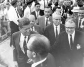 Senator John F. Kennedy during his presidential campaign - Tampa, Florida.
