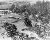 Bird's eye view of the Royal Palm Hotel and park - Miami, Florida.