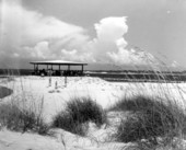 The "Gun Mount" picnic shelter on the beach at St. Andrews State Park - Panama City, Florida.
