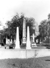 Murat grave obelisks at Saint John's Episcopal Church cemetery - Tallahassee, Florida.