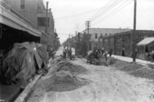 Workers paving Miami Avenue - Miami, Florida.