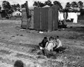 Children of construction workers at Camp Blanding - Starke, Florida