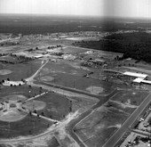 Aerial view of baseball fields at Jim Messer Park - Tallahassee, Florida.