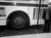 Close-up view of a bus - Jacksonville, Florida.
