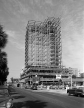 View looking at construction of the Independent Life and Accident Insurance Company home office building - Jacksonville, Florida.