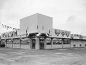 View of entrance of the Lovett's Food Store on McDuff Ave - Jacksonville, Florida.