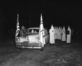 Ku Klux Klansmen in Klan costume