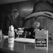 View showing the Feinberg brothers with their Freewax product - Tallahassee, Florida.