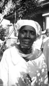 Unidentified midwife at the Tampa Midwife Institute.