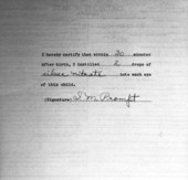 Application of silver nitrate certificate.