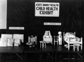 State Board of Health child health exhibit.