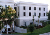 View showing the Supreme Court Building after renovation and addition work in Tallahassee, Florida.