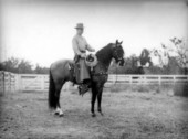 Frank Shaw and his horse