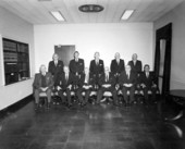 Former and present Justices of the Supreme Court on the day of Justice Glenn Terrell.