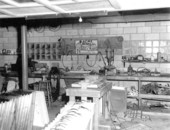 View of the workshop at Acme Taxineon Sales