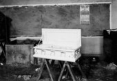 Child's coffin from a casket company - Carrabelle, Florida