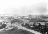 View from the lighthouse, looking over hammock and marshes - Mayport, Florida