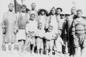 Family near their house
