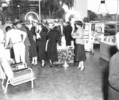 Crowds at the opening of the Central Truck and Tractor Company.