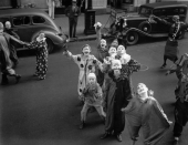 Clowns in a Boy Scouts of America parade.