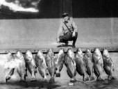 Francis Ellis with 650 pounds of fish.