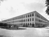 Building and yard at the Raiford Prison.