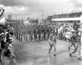 Bridge opening parade.
