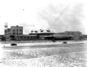 Beach scene.