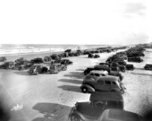 Cars on the beach.