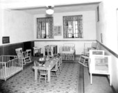 Nursery of a Baptist sunday school.