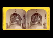 Arched hallway in one of the old Spanish houses - Saint Augustine, Florida