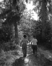 Jerry Ingram, left, and Ernest Smith going fishing in Tallahassee, Florida.