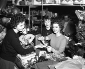 Dot Boynton Christmas shopping at McCrory's in Tallahassee.