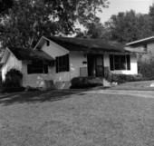 Residence at 1122 N. Bronough St. after an arson fire - Tallahassee, Florida.